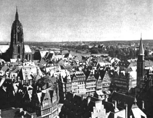 Blick von der Paulskirche nach Oberrad