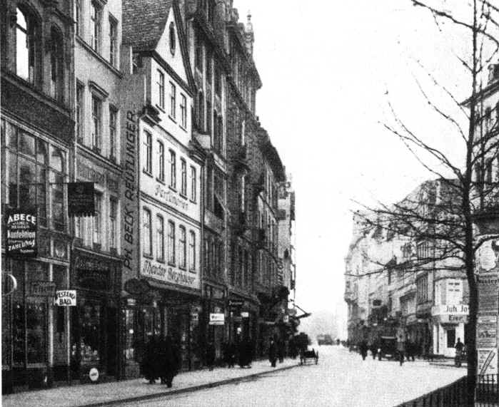 Die Fressgasse 1904