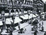 Mittaeglicher Hochbetrieb an der Hauptwache 1930