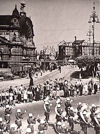 American Parade on the Bahnhofsplatz, 1946