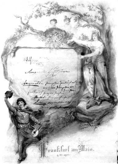 Golden Book of Frankfurt am Main: first page